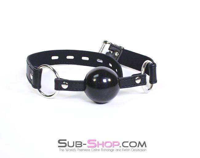 Gags 2520LT      MMMPHH Black Locking Leatherette Small Ballgag