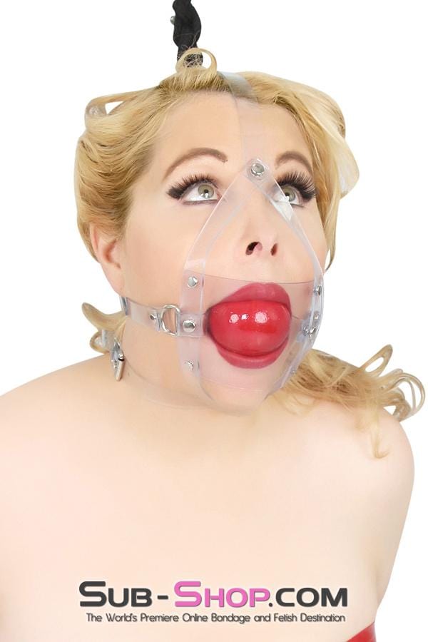 Gags 7170A      Clearly Stuffed 2” Large Ball Gag Trainer