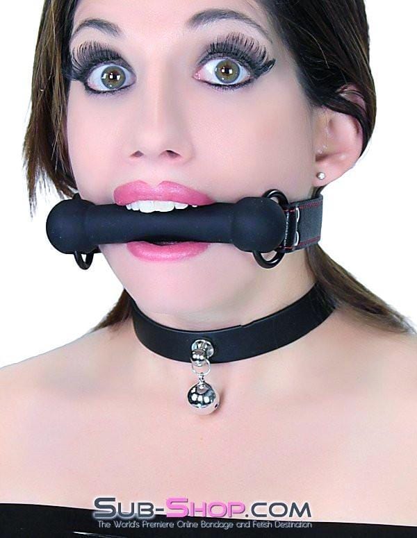 Gags 7929DL      Black Beauty Silicone Rubber Comfort Bit Gag