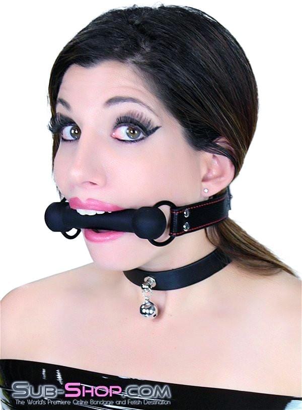 Gags 7929DL      Black Beauty Silicone Rubber Comfort Bit Gag
