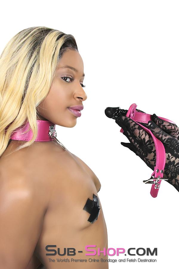 Gags 9053DL      Locking Rubber Sex Bomb Pink Penis Gag