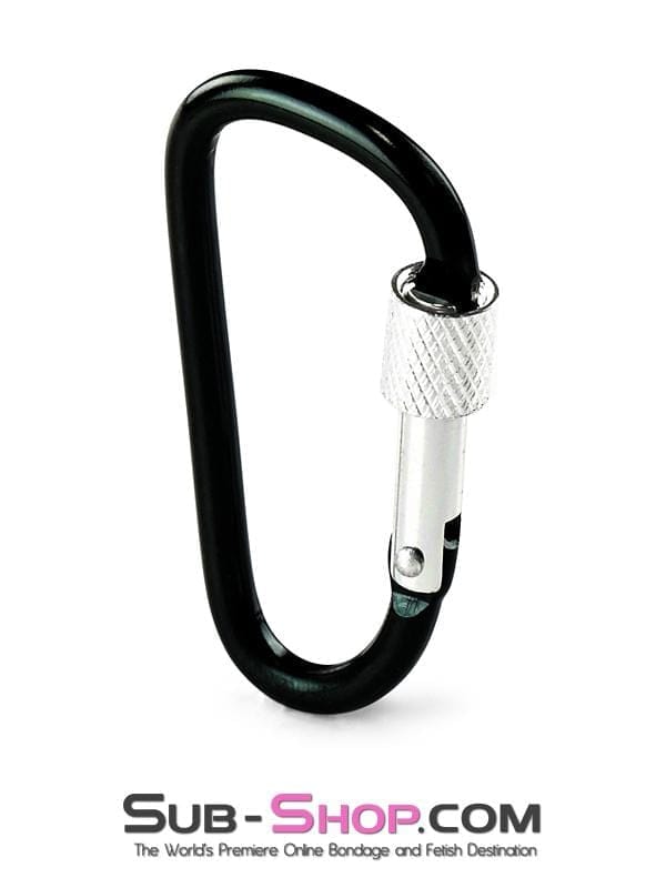 Hardware 1858F      Black Locking Spring Snap Bondage Gear Clip