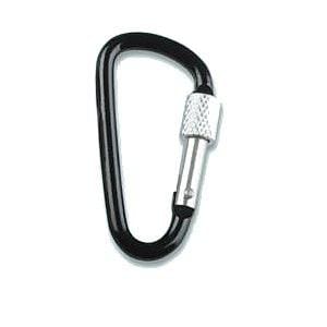Hardware 1858F      Black Locking Spring Snap Bondage Gear Clip