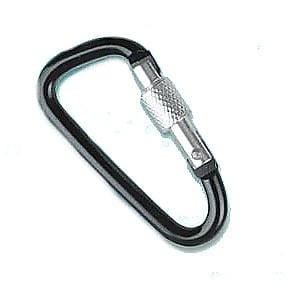 Hardware 1858F      Black Locking Spring Snap Bondage Gear Clip