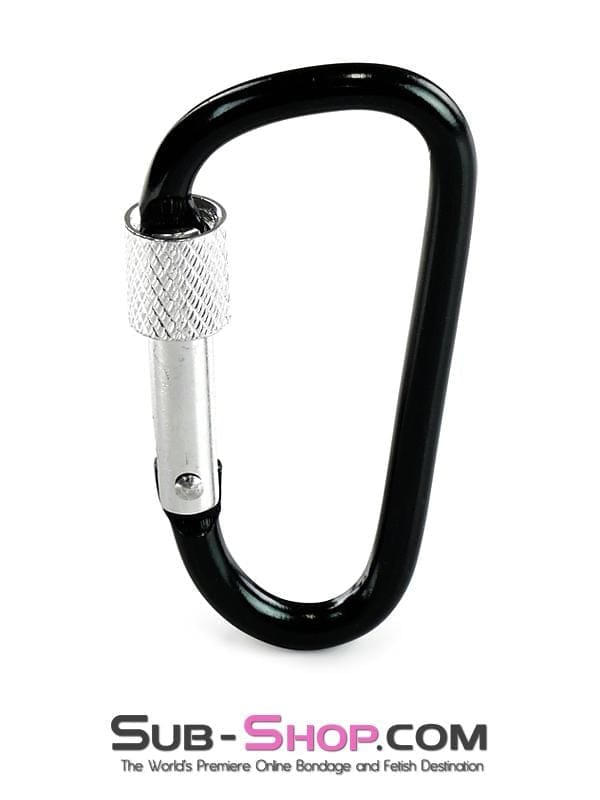 Hardware 1858F      Black Locking Spring Snap Bondage Gear Clip