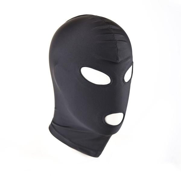 Hoods 0470HS      Black Spandex Open Eyes and Open Mouth Bondage Slave Hood