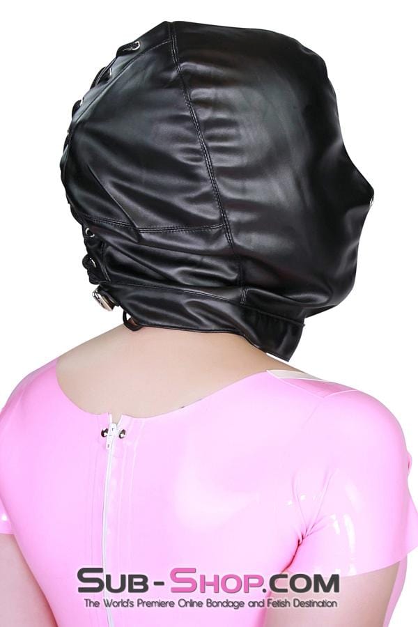 Hoods 8984DL      Full Face Slave Punishment Bondage Hood
