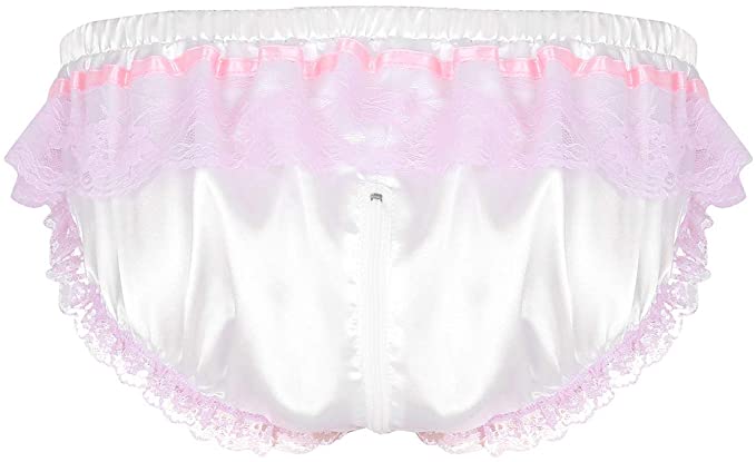 Lingerie 7007AE      Bimbo Zippered Sissy Clothing Forced Feminization Fantasy Sissy Submissive Lace Man Panties