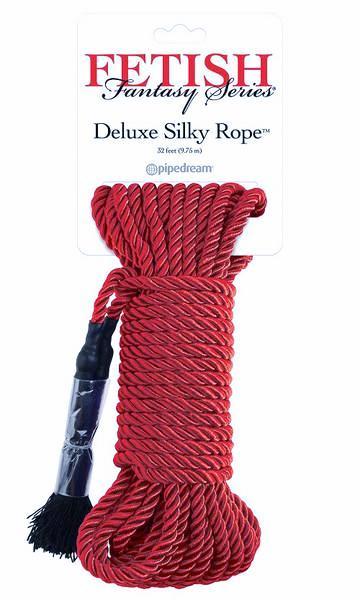 MEGA Deal 0185P      Deluxe Silky Rope, 32 Ft., Red - LAST CHANCE - Final Closeout!