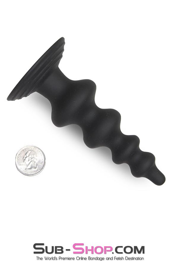 MEGA Deal 0203M      Super Ripple Suction Cup Base Butt Plug - LAST CHANCE - Final Closeout!