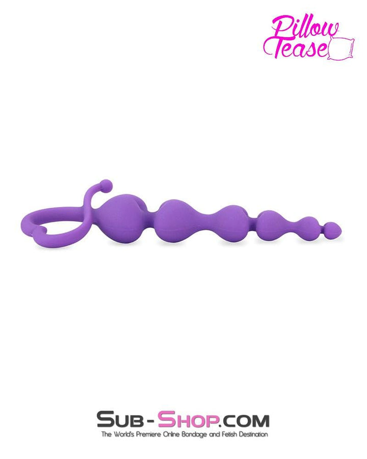 MEGA Deal 0258E      Purple Hearts Anal Beads - LAST CHANCE - Final Closeout!