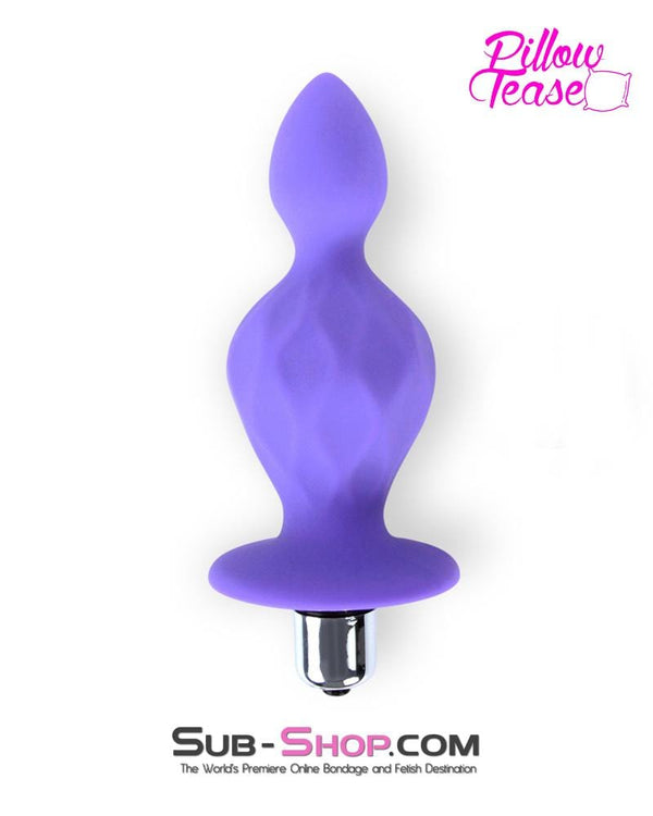 MEGA Deal 0410E      Purple Genie Bottle Large Vibrating Butt Plug - LAST CHANCE - Final Closeout!