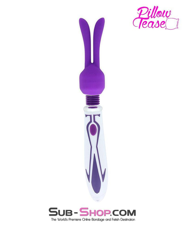 MEGA Deal 0474E      Purple Mini Wand Rabbit Ears Stimulator Tip Attachment - LAST CHANCE - Final Closeout!