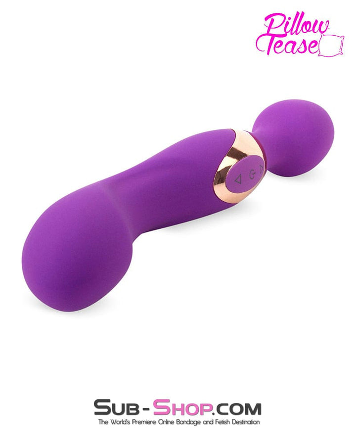 MEGA Deal 0608E      Luxe 10 Function Dual Motor Silicone Rechargeable Wand Massager - LAST CHANCE - Final Closeout!