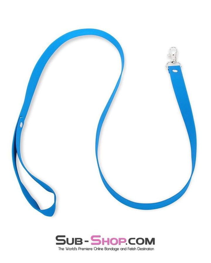 MEGA Deal 1718MQ      Tantric Blue Vegan Leather Long Leash - MEGA Deal