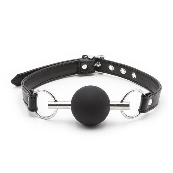 MEGA Deal 2106MQ      Chomp at the Bit Black Silicone Ball Gag - MEGA Deal
