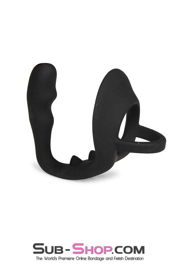 MEGA Deal 2390M      Prostate Plug with Stay Harder Cock and Balls Rings - LAST CHANCE - Final Closeout!
