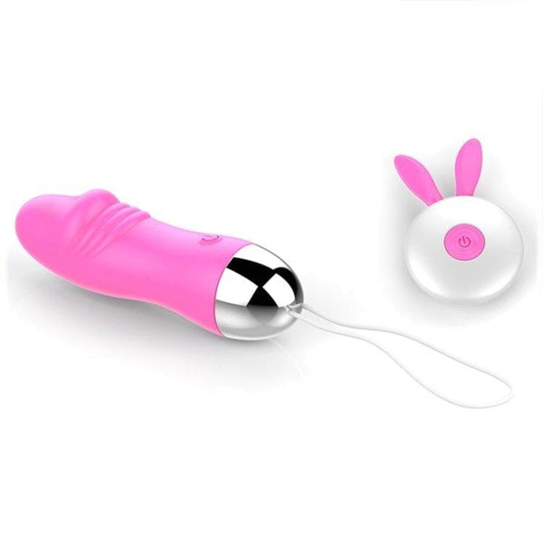 MEGA Deal 2459M      Remote Waterproof Fuck Bunny Wireless Vibrating Soft Pink Egg - LAST CHANCE - Final Closeout!