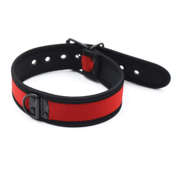 MEGA Deal 2613MQ      Red Neoprene Lined Soft Bondage Play Collar - LAST CHANCE - Final Closeout!