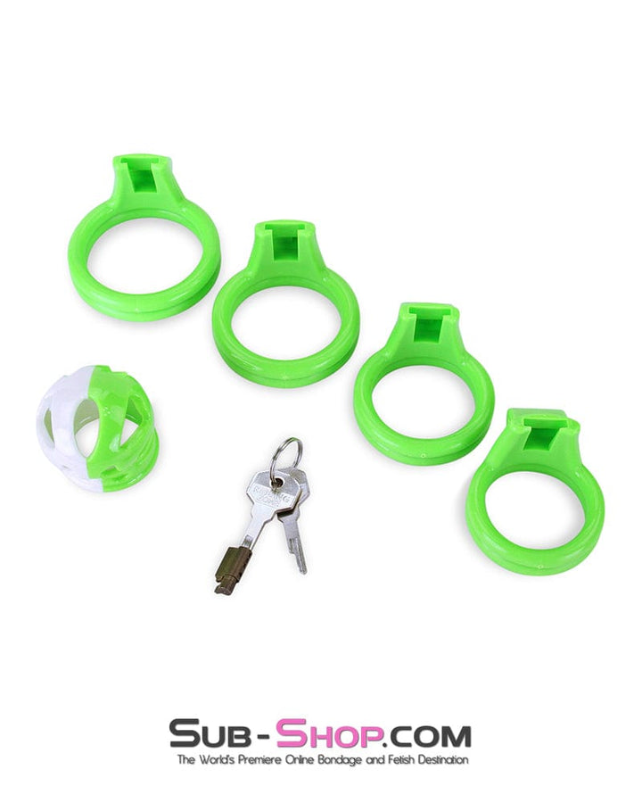 MEGA Deal 2742M      Green Hell Cock Cuff Chastity Cage - LAST CHANCE - Final Closeout!