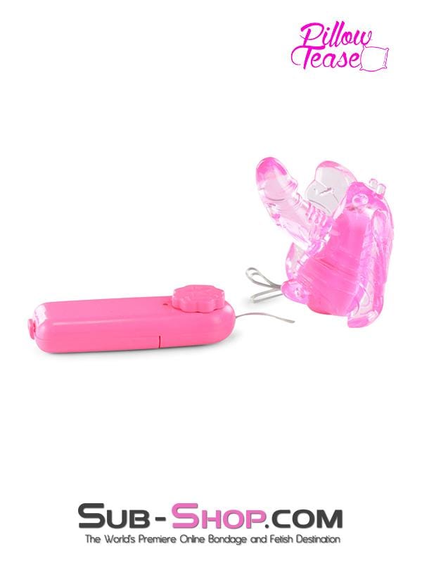 MEGA Deal 3454M      Happy Little Butterfly Strap-In Vibrating Mini-Dildo with Fluttering Wings - LAST CHANCE - Final Closeout!