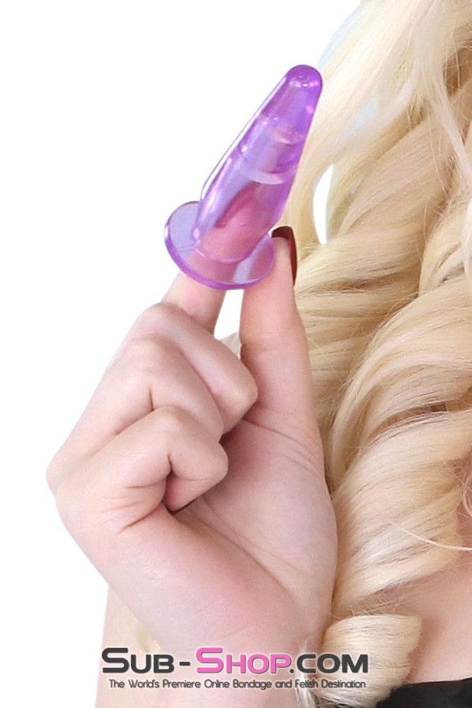 MEGA Deal 3478M      Mini Purple Jelly Butt Plug - LAST CHANCE - Final Closeout!