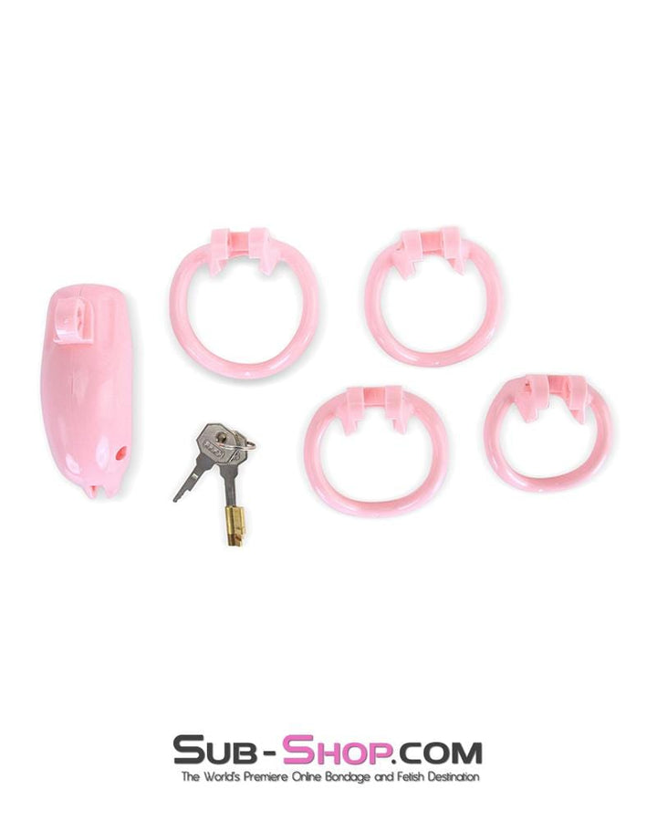 MEGA Deal 3733M      Bottled Up Sissy Pink High Security Male Chastity Tease and Torment Device - LAST CHANCE - Final Closeout!