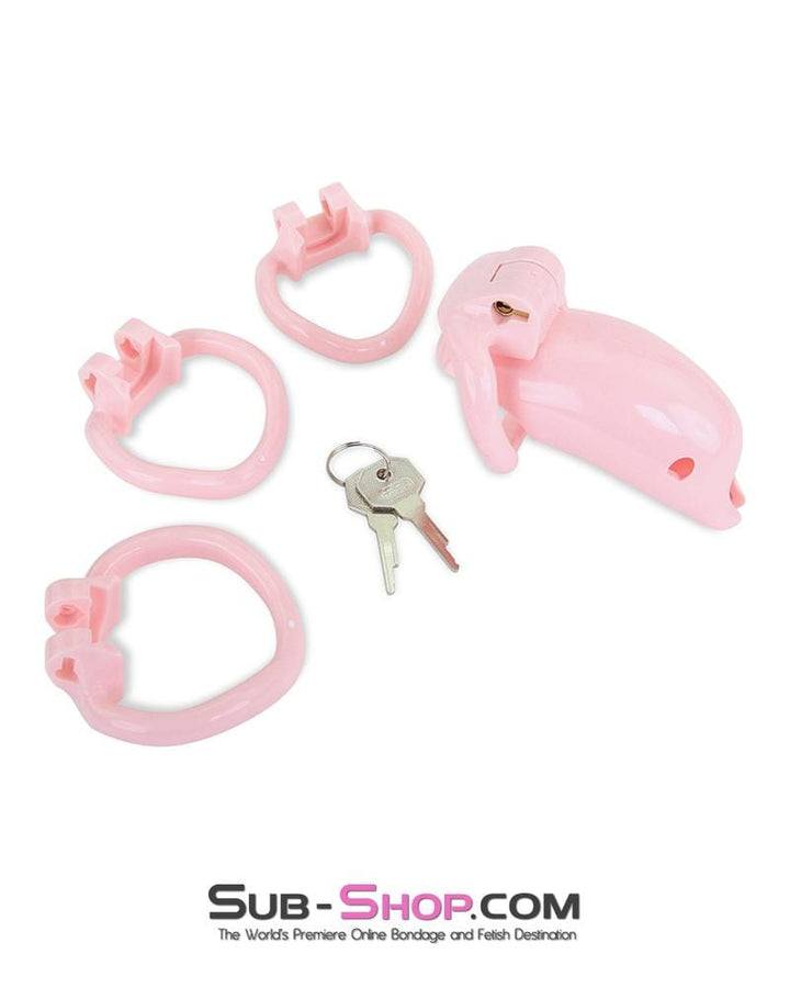 MEGA Deal 3733M      Bottled Up Sissy Pink High Security Male Chastity Tease and Torment Device - LAST CHANCE - Final Closeout!