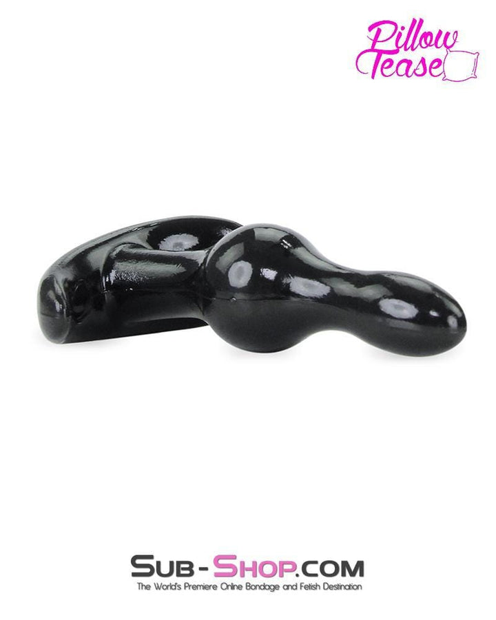 MEGA Deal 3741M      Black Mini Ripple Anal Pleasures Beginner's Butt Plug - LAST CHANCE - Final Closeout!