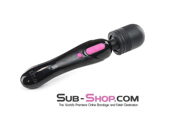 MEGA Deal 5775M      Dual Motor Rechargeable 10 Speed BLACK Wand Vibrator - MEGA Deal
