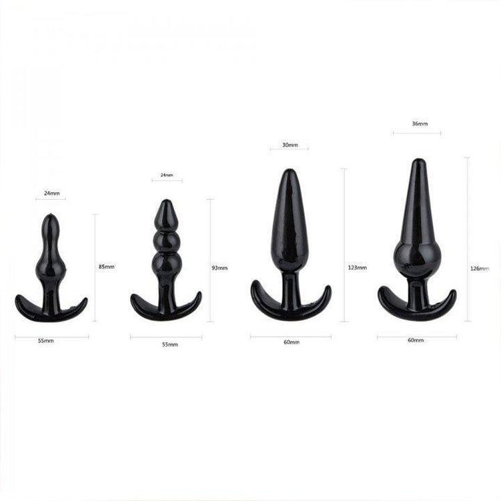 MEGA Deal 6815M      4 Piece Anal Trainer Butt Plug Set - MEGA Deal