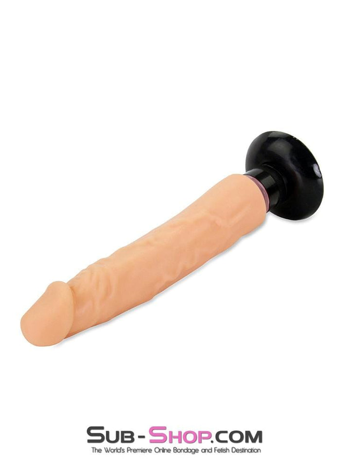 MEGA Deal 6944M      8" Vibrating Realistic Skin Dildo with Suction Cup, Flesh - LAST CHANCE - Final Closeout!