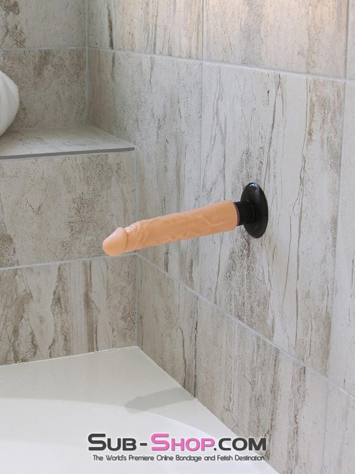 MEGA Deal 6944M      8" Vibrating Realistic Skin Dildo with Suction Cup, Flesh - LAST CHANCE - Final Closeout!
