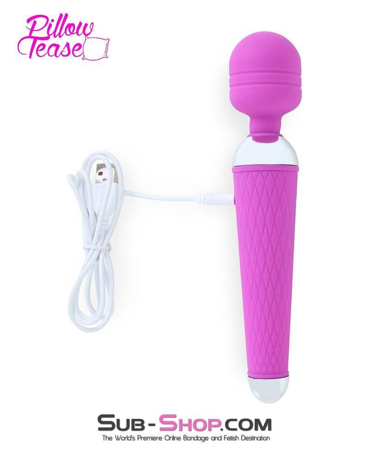 MEGA Deal 7147M      17 Function Dream Wand Rechargeable Pink Cordless Wand Massager - LAST CHANCE - Final Closeout!