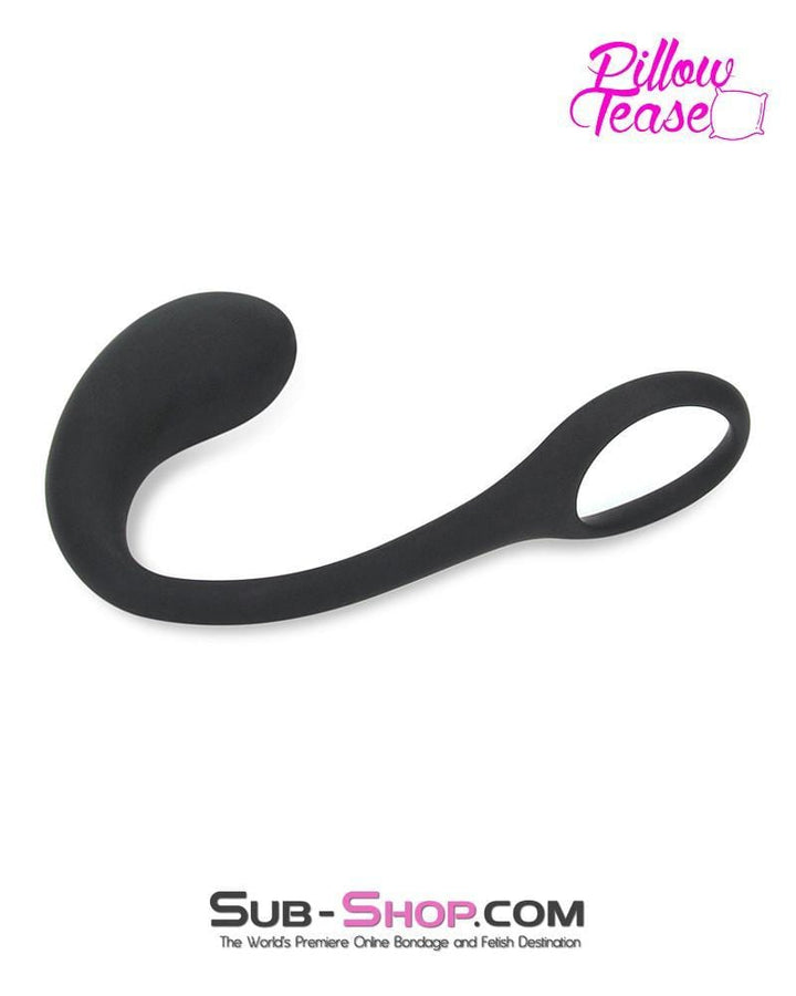 MEGA Deal 7152S      P-Spot Silicone Butt Plug with Cock Ring - LAST CHANCE - Final Closeout!