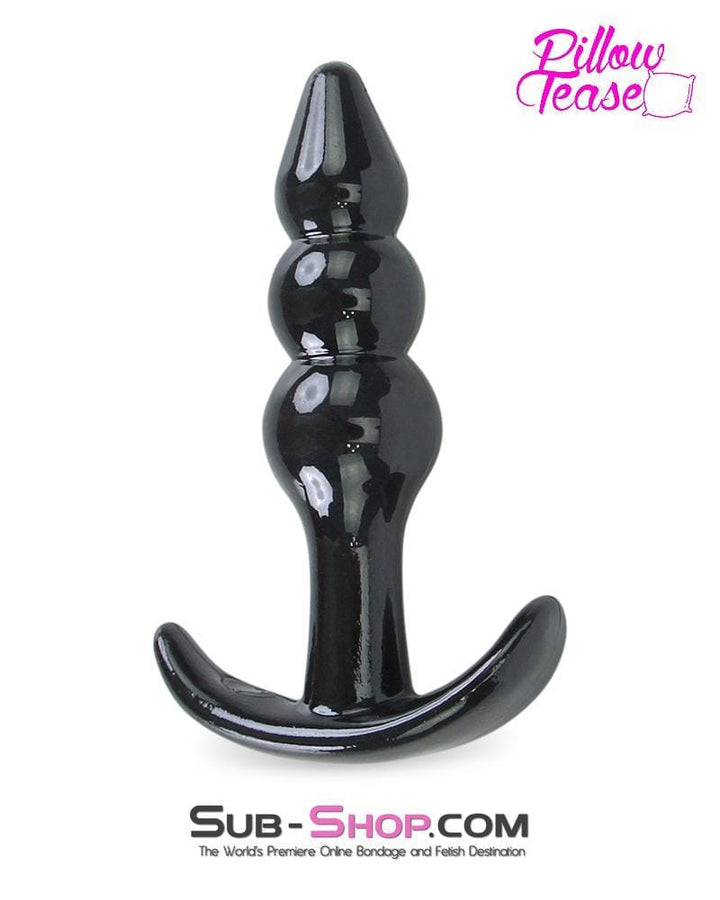 MEGA Deal 7307E      Small Jelly Triple Ripple Anal Plug - LAST CHANCE - Final Closeout!