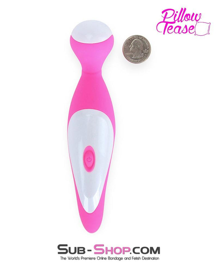 MEGA Deal 7351M      Rechargeable 7 Function Overdrive Pink Silicone Magic Wand Stimulator - LAST CHANCE - Final Closeout!
