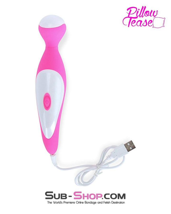 MEGA Deal 7351M      Rechargeable 7 Function Overdrive Pink Silicone Magic Wand Stimulator - LAST CHANCE - Final Closeout!