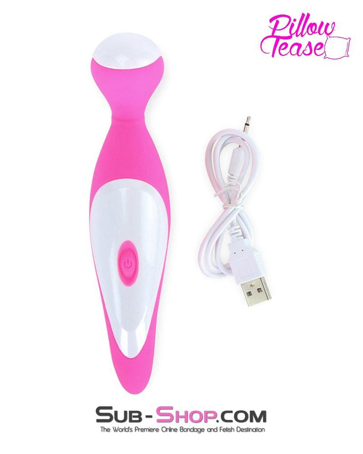 MEGA Deal 7351M      Rechargeable 7 Function Overdrive Pink Silicone Magic Wand Stimulator - LAST CHANCE - Final Closeout!