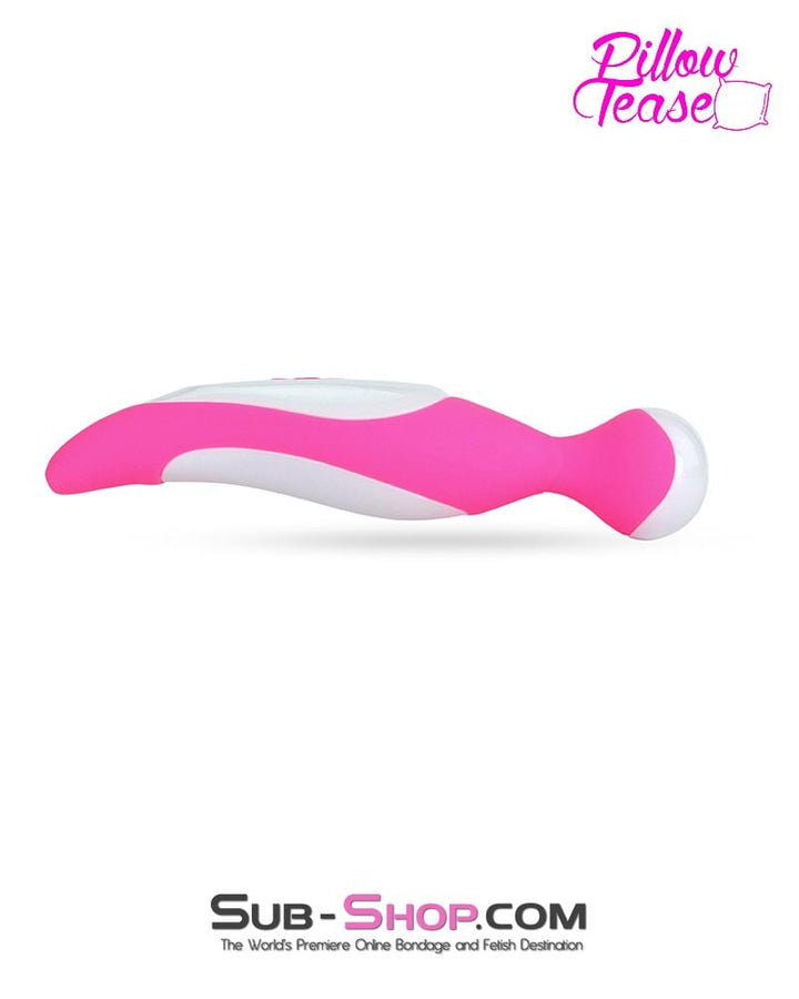 MEGA Deal 7351M      Rechargeable 7 Function Overdrive Pink Silicone Magic Wand Stimulator - LAST CHANCE - Final Closeout!