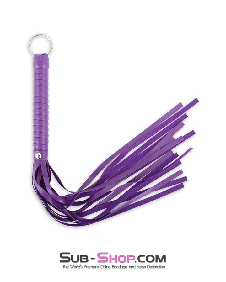 MEGA Deal 7798MQ      Vegan Leather Purple Seduction Whip - LAST CHANCE - Final Closeout!