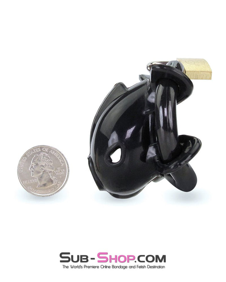 MEGA Deal 9098AE      Ruined Orgasms Black Silicone Chastity Cock Cage - MEGA Deal