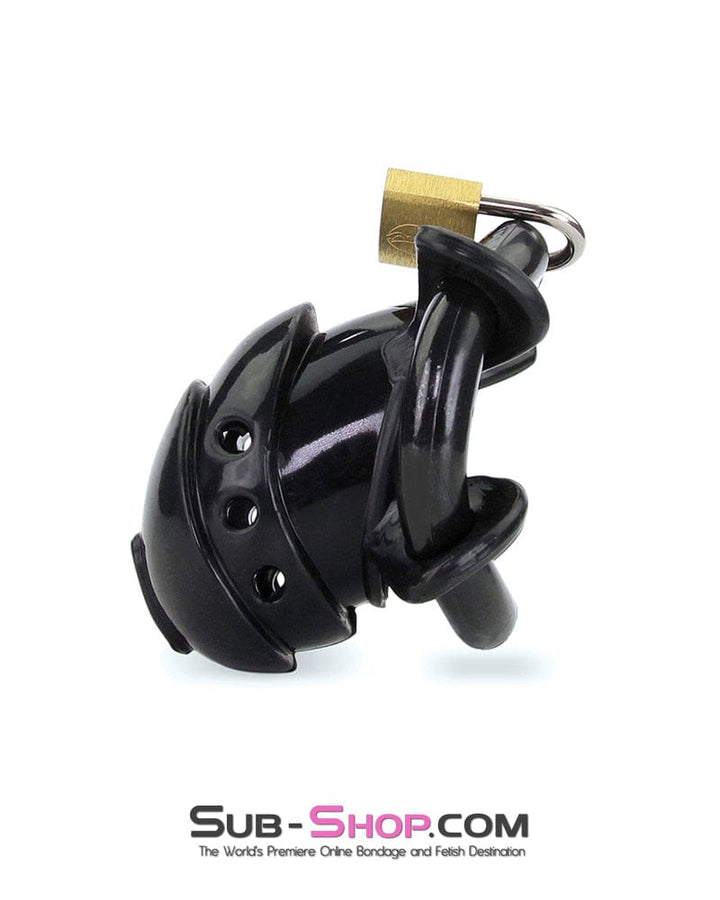 MEGA Deal 9098AE      Ruined Orgasms Black Silicone Chastity Cock Cage - MEGA Deal