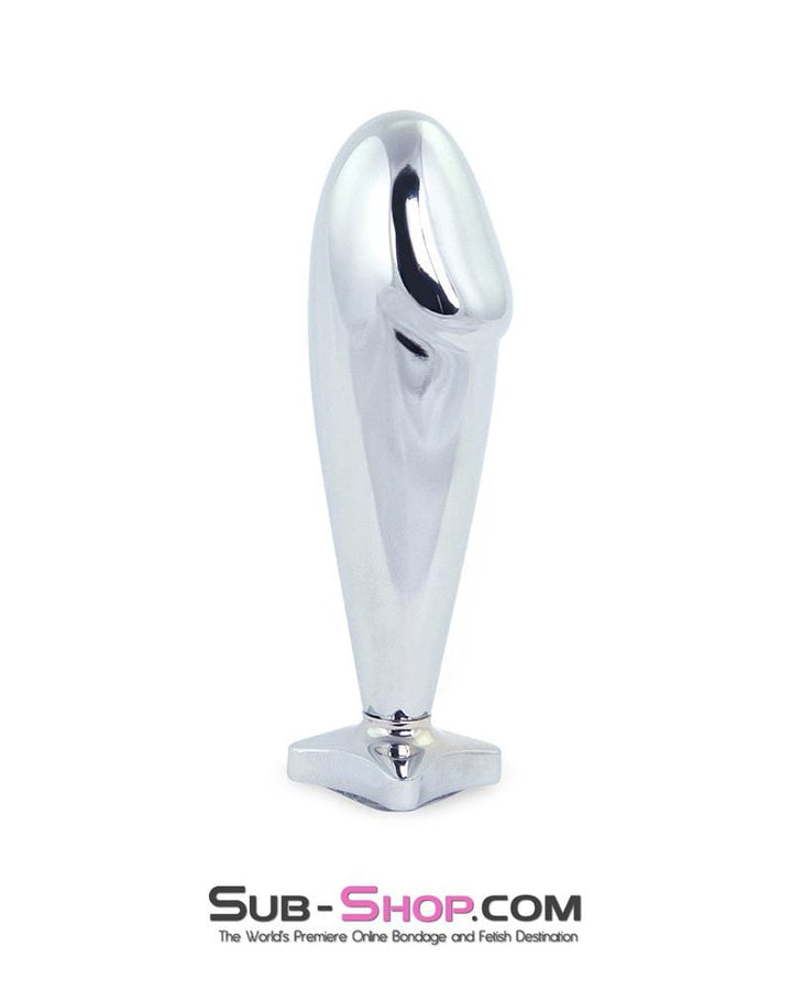 MEGA Deal Red 0347M      Torpedo Steel Butt Plug with Diamond Crystal Base - LAST CHANCE - Final Closeout!