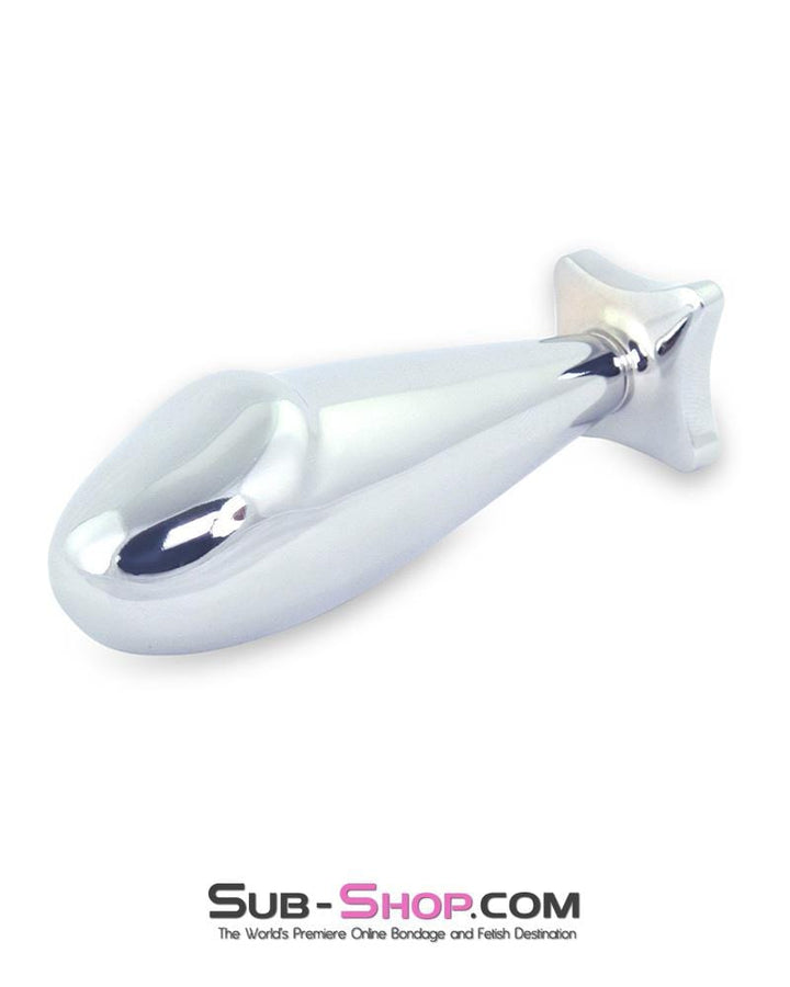 MEGA Deal Red 0347M      Torpedo Steel Butt Plug with Diamond Crystal Base - LAST CHANCE - Final Closeout!