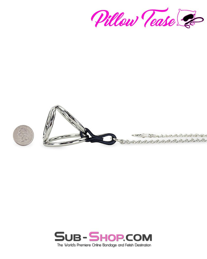 Nipple Clamp 1758AR      Cock and Balls Ring With Connected Tweezer Nipple Clamps