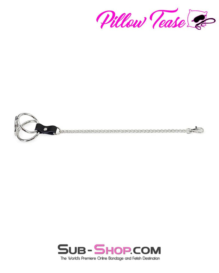 Nipple Clamp 1758AR      Cock and Balls Ring With Connected Tweezer Nipple Clamps