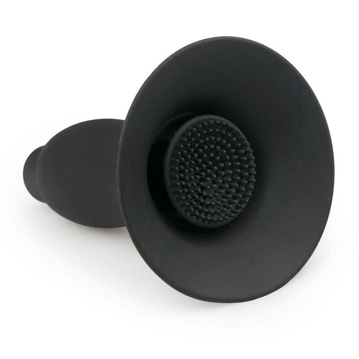 Nipple Suction 0773M      Vibrating Black Silicone Breast Suction Cup with Nipple Stimulators Inside, 1 pc.