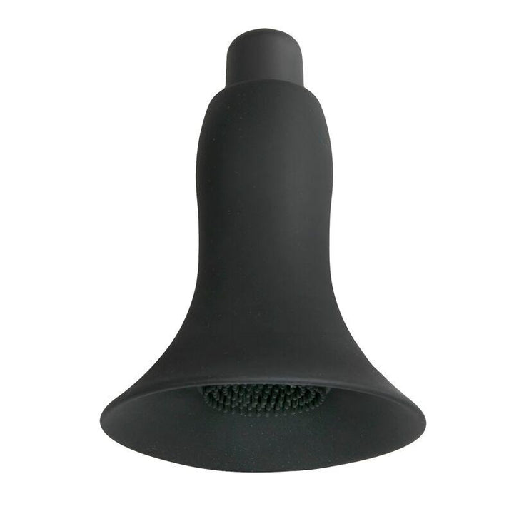 Nipple Suction 0773M      Vibrating Black Silicone Breast Suction Cup with Nipple Stimulators Inside, 1 pc.