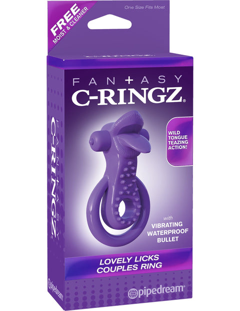 3420P      Fantasy C-Ringz Lovely Licks Couples Ring, Purple - LAST CHANCE - Final Closeout! MEGA Deal   , Sub-Shop.com Bondage and Fetish Superstore